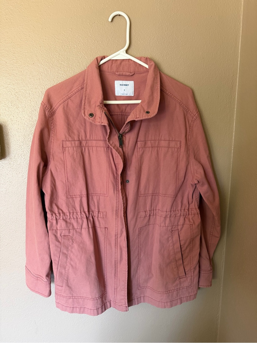 Old Navy Women's Rose Utility Jacket with Front Zip